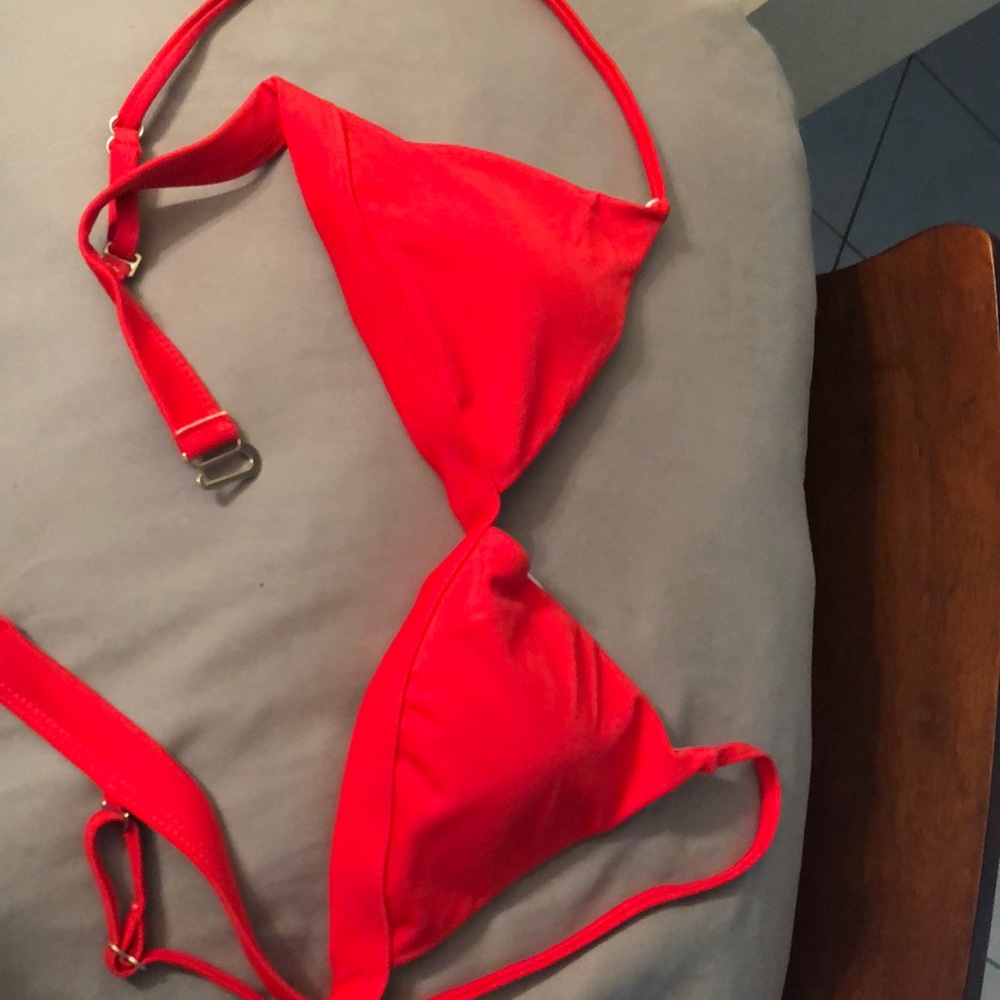 Swim top with straps